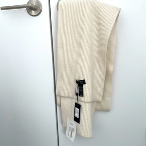 Rag & Bone brand new white /cream 100% cashmere scarf with tag